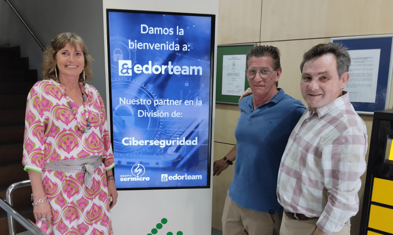 Edorteam y Grupo SERMICRO aúnan fuerzas en el campo de la ciberseguridad.